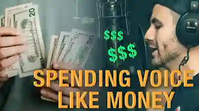 spending voice like money YouTube thumbnail