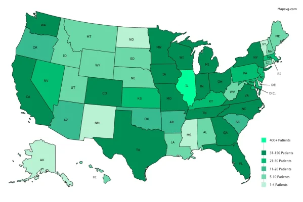 R-CPD patients BVI treated across the USA